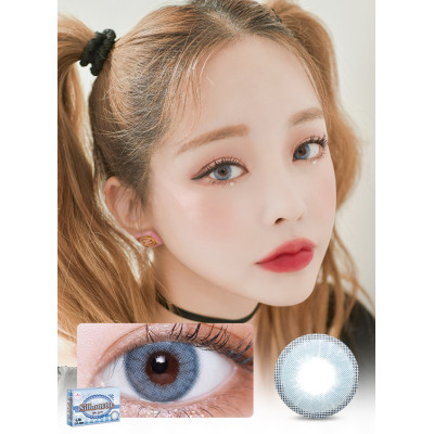 LensVery 1month – Silhouette2 Blue Gray藍莓梳打 月拋 2片裝